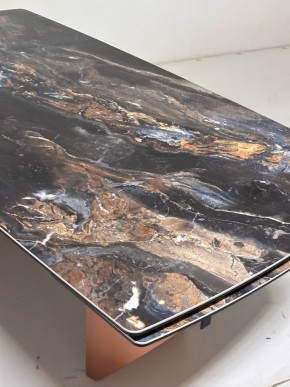 Стол ПУАНТО 200 TITANIUM LAWA NERO, керамика / МЕДЬ каркас М-City в Елабуге - elabuga.ok-mebel.com | фото 6