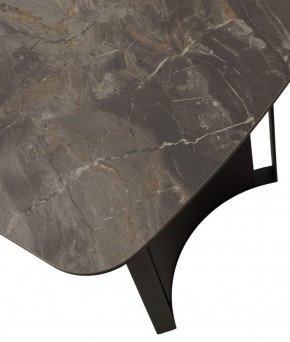 Стол RASMUS 160 KL-80 Серый мрамор, итальянская керамика / черный каркас, ®DISAUR в Елабуге - elabuga.ok-mebel.com | фото 9