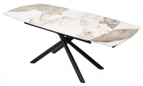 Стол RIVOLI 140 GLOSS LUXURY PANDORA SOLID CERAMIC / BLACK, ®DISAUR в Елабуге - elabuga.ok-mebel.com | фото 2