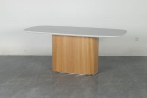 Стол TAMPA 180 цвет БЕЛЫЙ МРАМОР M326, керамика / Каркас OAK, ®DISAUR в Елабуге - elabuga.ok-mebel.com | фото 10