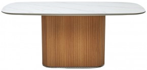 Стол TAMPA 180 цвет БЕЛЫЙ МРАМОР M326, керамика / Каркас OAK, ®DISAUR в Елабуге - elabuga.ok-mebel.com | фото 9