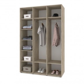 СТОУН С31 Шкаф 3-х створчатый (серый дуб/белый) в Елабуге - elabuga.ok-mebel.com | фото 3