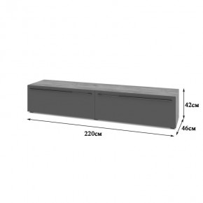 СТОУН С72 Тумба ТВ (золотой дуб/графит) в Елабуге - elabuga.ok-mebel.com | фото 2