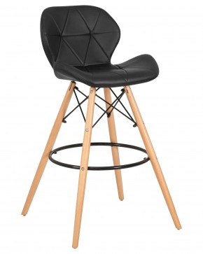 Стул барный DOBRIN BUTTERFLY BAR, ножки светлый бук, цвет чёрный в Елабуге - elabuga.ok-mebel.com | фото