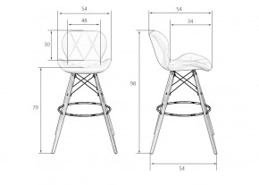 Стул барный DOBRIN BUTTERFLY BAR, ножки светлый бук, цвет кремовый в Елабуге - elabuga.ok-mebel.com | фото 5