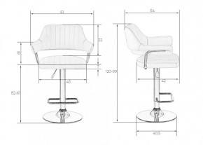 Стул барный DOBRIN CHARLY LM-5019 (коричневый) в Елабуге - elabuga.ok-mebel.com | фото 2