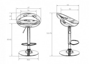 Стул барный DOBRIN DISCO LM-1010 (белый) в Елабуге - elabuga.ok-mebel.com | фото 2