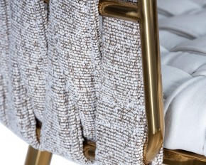 Стул барный DOBRIN EMMA GOLD, белый PU (T-01), белая ткань (F-49) в Елабуге - elabuga.ok-mebel.com | фото 7