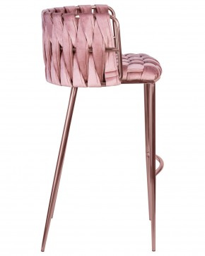 Стул барный DOBRIN EMMA ROSE GOLD, розовый велюр (VF-10) в Елабуге - elabuga.ok-mebel.com | фото 3