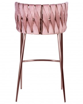 Стул барный DOBRIN EMMA ROSE GOLD, розовый велюр (VF-10) в Елабуге - elabuga.ok-mebel.com | фото 5