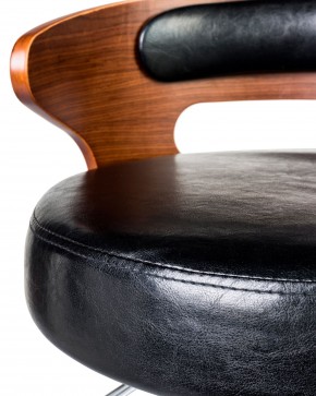 Стул барный DOBRIN FRED BLACK, коричневое дерево, чёрный в Елабуге - elabuga.ok-mebel.com | фото 6