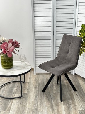Стул BRONX, 360 град. поворот. B28 Темно-серый, велюр / черный каркас, М-City в Елабуге - elabuga.ok-mebel.com | фото 4