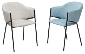Стул ДИЛЛ, цвет RAIN 7 бриз, велюр / черный каркас М-City в Елабуге - elabuga.ok-mebel.com | фото 6