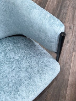 Стул ДИЛЛ, цвет RAIN 7 бриз, велюр / черный каркас М-City в Елабуге - elabuga.ok-mebel.com | фото 7
