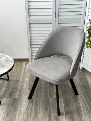 Стул DUNA 360 град. поворот. B22 Серый, велюр / черный каркас, М-City в Елабуге - elabuga.ok-mebel.com | фото 8