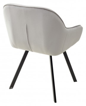 Стул GALE 360 град. поворот. BLUVEL-03 LIGHT GREY, велюр/ черный каркас, М-City в Елабуге - elabuga.ok-mebel.com | фото 4