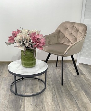 Стул GALE 360 град. поворот. BLUVEL-40 BEIGE, велюр/ черный каркас, М-City в Елабуге - elabuga.ok-mebel.com | фото 2