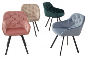 Стул GALE 360 град. поворот. BLUVEL-40 BEIGE, велюр/ черный каркас, М-City в Елабуге - elabuga.ok-mebel.com | фото 3