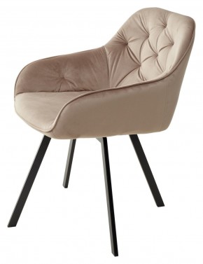 Стул GALE 360 град. поворот. BLUVEL-40 BEIGE, велюр/ черный каркас, М-City в Елабуге - elabuga.ok-mebel.com | фото 5