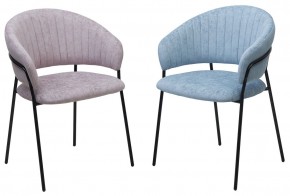 Стул ГЕММА, цвет RAIN 13 blue, велюр / черный каркас М-City в Елабуге - elabuga.ok-mebel.com | фото 8