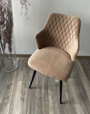 Стул HERMAN 360 град. БЕЖЕВЫЙ #5, велюр / черный каркас М-City в Елабуге - elabuga.ok-mebel.com | фото 2