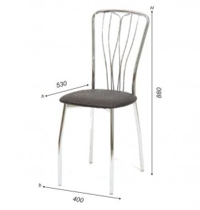 Стул Лилия А1.05-01 (Стандарт) хром/кожзам (4 шт.) в Елабуге - elabuga.ok-mebel.com | фото 3