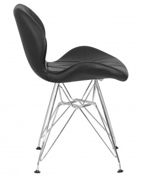 Стул обеденный DOBRIN BUTTERFLY CHROME, ножки хром, цвет чёрный в Елабуге - elabuga.ok-mebel.com | фото 3