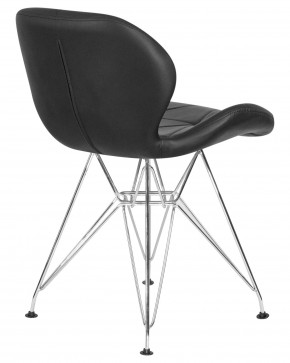 Стул обеденный DOBRIN BUTTERFLY CHROME, ножки хром, цвет чёрный в Елабуге - elabuga.ok-mebel.com | фото 4