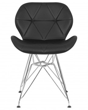 Стул обеденный DOBRIN BUTTERFLY CHROME, ножки хром, цвет чёрный в Елабуге - elabuga.ok-mebel.com | фото 7