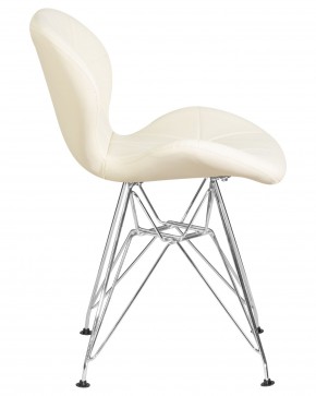 Стул обеденный DOBRIN BUTTERFLY CHROME, ножки хром, цвет кремовый в Елабуге - elabuga.ok-mebel.com | фото 3
