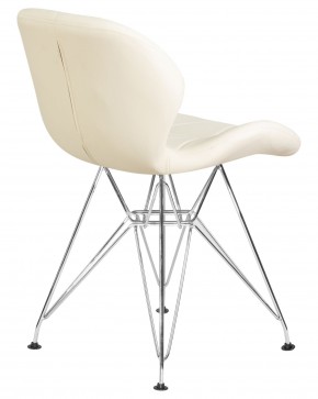 Стул обеденный DOBRIN BUTTERFLY CHROME, ножки хром, цвет кремовый в Елабуге - elabuga.ok-mebel.com | фото 4
