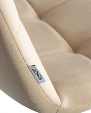 Стул обеденный DOBRIN CHILLY, Бежевый Holland 07, основание черный в Елабуге - elabuga.ok-mebel.com | фото 10