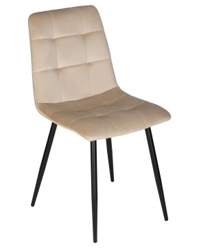 Стул обеденный DOBRIN CHILLY, Бежевый Holland 07, основание черный в Елабуге - elabuga.ok-mebel.com | фото 8