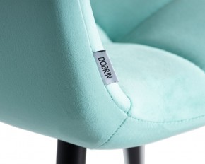 Стул обеденный DOBRIN CHILLY, Мятный Holland 50, основание черное в Елабуге - elabuga.ok-mebel.com | фото 10