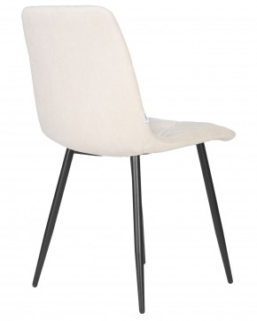 Стул обеденный DOBRIN CHILLY ROMBO, Бежевый Simple 44, основание черный в Елабуге - elabuga.ok-mebel.com | фото 4