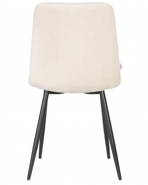 Стул обеденный DOBRIN CHILLY ROMBO, Бежевый Simple 44, основание черный в Елабуге - elabuga.ok-mebel.com | фото 5