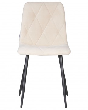Стул обеденный DOBRIN CHILLY ROMBO, Бежевый Simple 44, основание черный в Елабуге - elabuga.ok-mebel.com | фото 6
