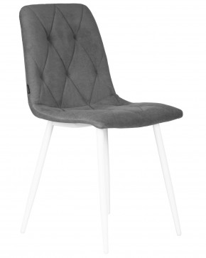 Стул обеденный DOBRIN CHILLY ROMBO, Серый Simple 33, основание белый в Елабуге - elabuga.ok-mebel.com | фото 2