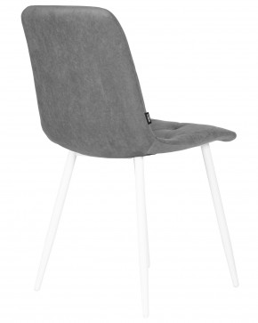 Стул обеденный DOBRIN CHILLY ROMBO, Серый Simple 33, основание белый в Елабуге - elabuga.ok-mebel.com | фото 4