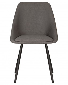 Стул обеденный DOBRIN MARKUS, ЭМАЛЬ ЧЕРНЫЙ МУАР ткань Candy Graphite+Escada Ochre в Елабуге - elabuga.ok-mebel.com | фото 6