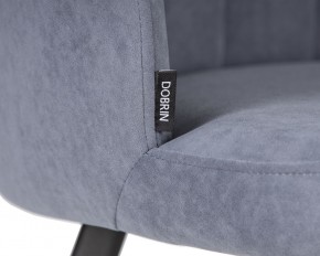 Стул обеденный DOBRIN NAOMI, ЭМАЛЬ ЧЕРНЫЙ МУАР велюр Catania Steel в Елабуге - elabuga.ok-mebel.com | фото 7