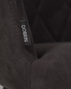 Стул обеденный DOBRIN ROBY, ЭМАЛЬ ЧЕРНЫЙ МУАР велюр Catania Espresso в Елабуге - elabuga.ok-mebel.com | фото 9