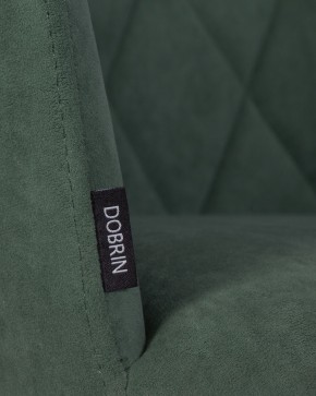Стул обеденный DOBRIN ROBY, ЭМАЛЬ ЧЕРНЫЙ МУАР велюр Catania Izumrud в Елабуге - elabuga.ok-mebel.com | фото 9