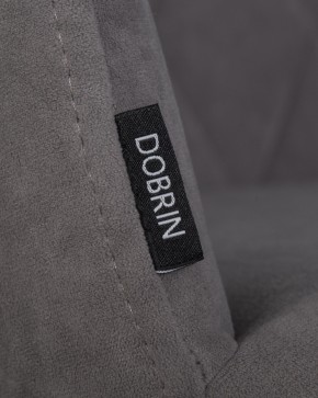 Стул обеденный DOBRIN ROBY, ЭМАЛЬ ЧЕРНЫЙ МУАР велюр Catania Stone в Елабуге - elabuga.ok-mebel.com | фото 7