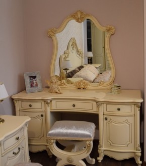 Туалетный стол + Зеркало Мона Лиза (крем) в Елабуге - elabuga.ok-mebel.com | фото 6