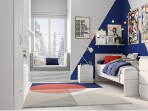 Тумба КАСТОР малая с двумя ящиками, цвет белый в Елабуге - elabuga.ok-mebel.com | фото 3