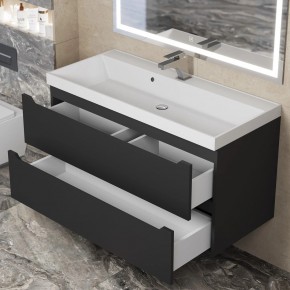 Тумба под раковину Uperwood Tanos 100 см, подвесная, черная матовая в Елабуге - elabuga.ok-mebel.com | фото 10