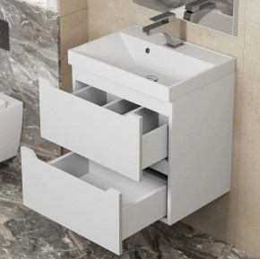 Тумба под раковину Uperwood Tanos 50 см, подвесная, белая матовая в Елабуге - elabuga.ok-mebel.com | фото 3
