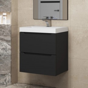 Тумба под раковину Uperwood Tanos 50 см, подвесная, черная матовая в Елабуге - elabuga.ok-mebel.com | фото