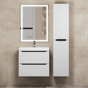 Тумба под раковину Uperwood Tanos 60 см, подвесная, белая/графит в Елабуге - elabuga.ok-mebel.com | фото 13
